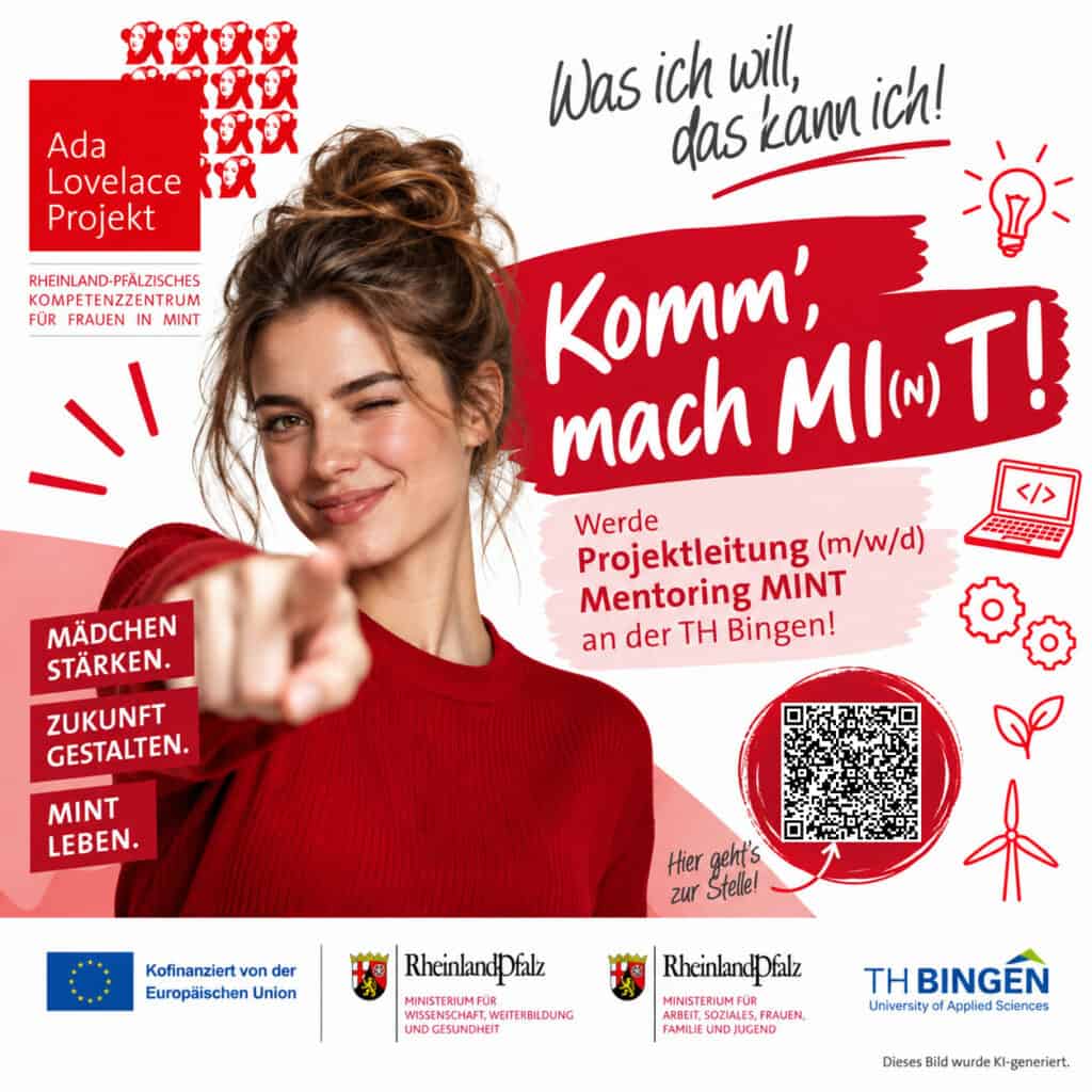 `Stellenausschreibung Projektleitung Mentorin MINT TH Bingen